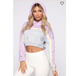 HOST PICK! 💜 Fashion nova lavender cropped hoodie
